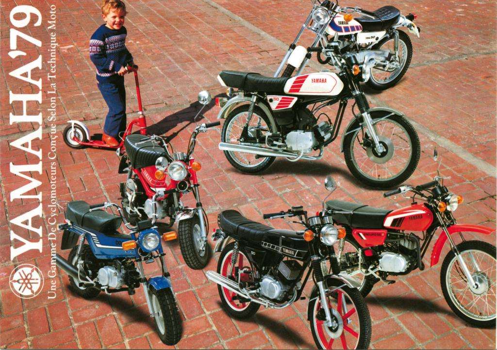 publicite yamaha pour les cyclos des annees 70