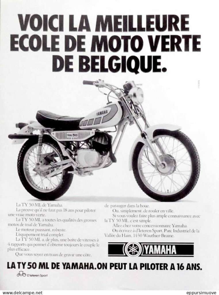 publicite pour layamaha ty 50