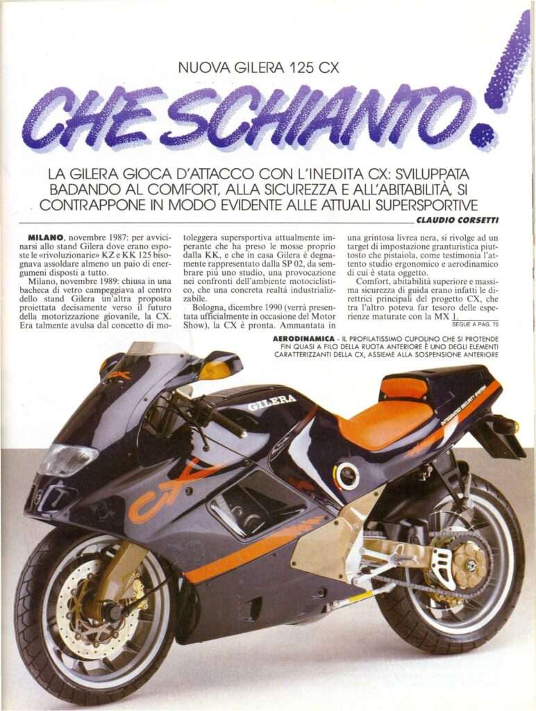 publicite Gilera CX125