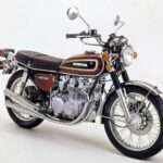 Honda CB500 four 1972 marron