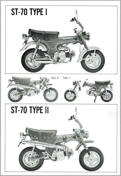 publicite d epoque Honda dax ST 70